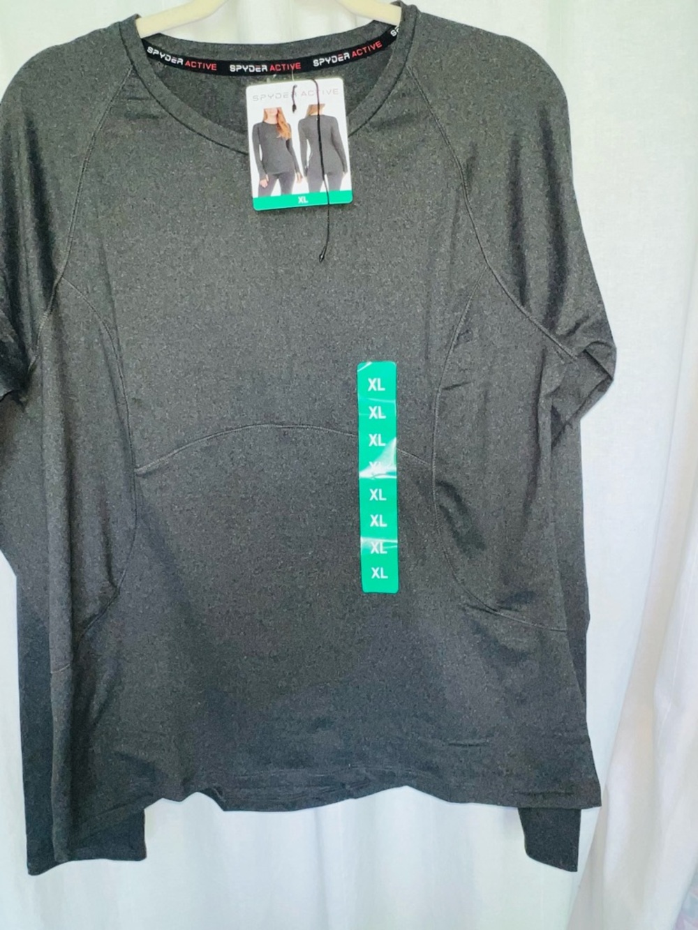 Spyder Active Women’s Long Sleeve Performance Tee - Black - XL